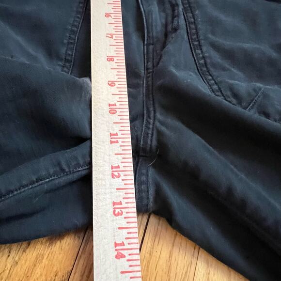 Frame Jeans Womens 24 High Rise Crop Faded Black Crop Zipper Moto - Picture 8 of 11